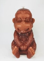 Küünal Monkey, pruun, 19x19x27 cm цена и информация | Подсвечники, свечи | kaup24.ee