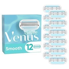 Gillette Venus Smooth Raseerija Varuterad, 12 tk цена и информация | Косметика и средства для бритья | kaup24.ee