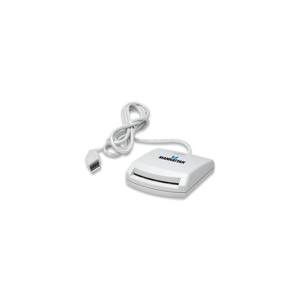 Mälukaardilugeja Manhattan, Plug&Play, USB 1.1, valge hind ja info | USB jagajad, adapterid | kaup24.ee