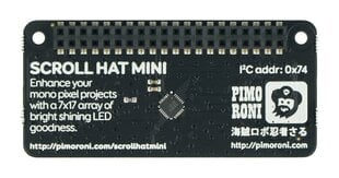 Scroll HAT Mini, 17x7 LED maatriks, HAT Raspberry Pi, Pimoroni PIM491 цена и информация | Электроника с открытым кодом | kaup24.ee