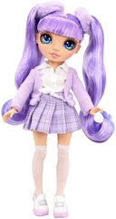 Кукла Rainbow High Junior High Fashion Doll - Violet Willow (Violet) (22 cm) цена и информация | MUST Металлическая бутылочка с Ярким рисунком (без BPA) (500ml) для мальчиков от 3+ лет Серая с Машинкой | kaup24.ee