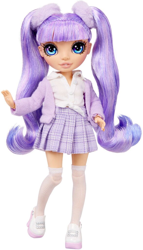 Nukk Rainbow High Junior High Violet Willow 22 cm hind ja info | Tüdrukute mänguasjad | kaup24.ee