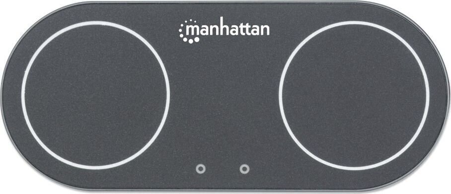 Juhtmevaba induktiivne laadija Manhattan (2 x 15 W) su 30 W Dual Qi™ toiteallika vahelduvvooluadapter цена и информация | Mobiiltelefonide laadijad | kaup24.ee