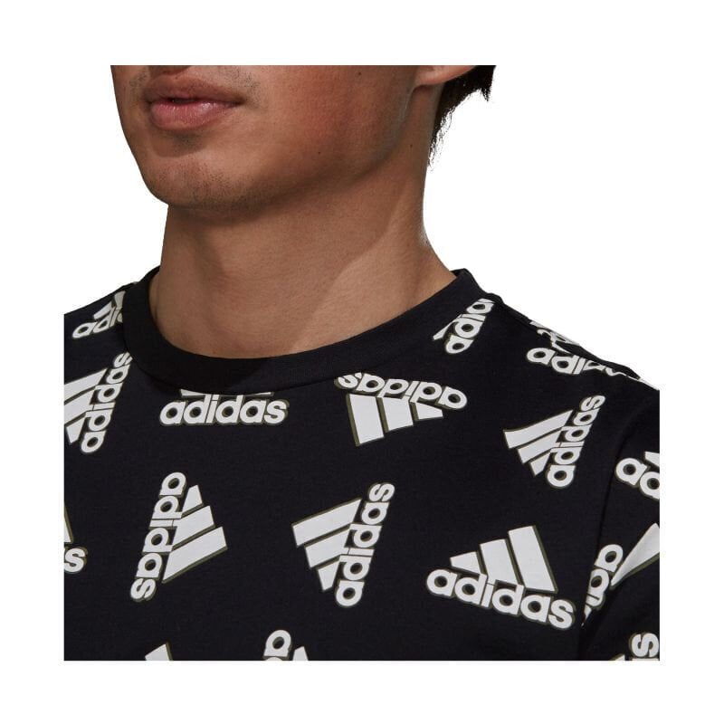 Meeste T-särk Adidas Essentials Loose Giant Logo M GV5300, must цена и информация | Meeste T-särgid | kaup24.ee