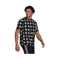 Мужская футболка Adidas Essentials Loose Giant Logo M GV5300, черная цена и информация | Meeste T-särgid | kaup24.ee