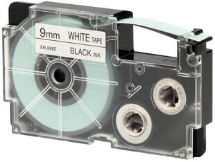 Лента для этикеток Casio XR-9WE, совместимая с Dore, черный и белый цвет цена и информация | Аксессуары для принтера | kaup24.ee