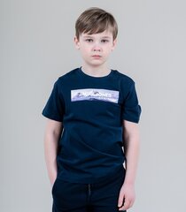 Детская футболка Jack & Jones 12213226*01, тёмно-синяя /лиловая 5715225246236 цена и информация | Рубашки для мальчиков | kaup24.ee