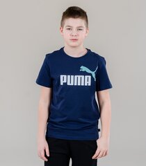 Детская футболка Puma 586985*96, тёмно-синяя /белая 4064535703788 цена и информация | Рубашки для мальчиков | kaup24.ee