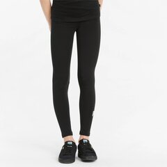 Детские леггинсы Puma Essentials + Logo 846960*01, черные/серебряные 4064535826135 цена и информация | Puma Одежда для девочек | kaup24.ee