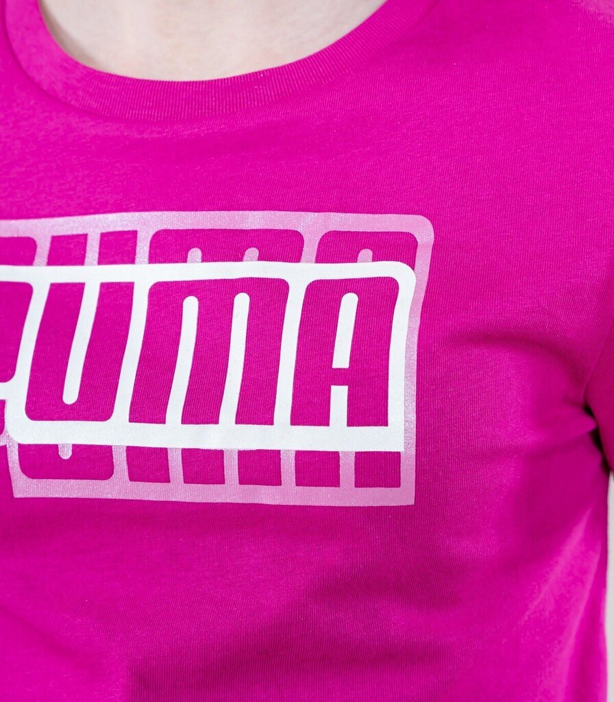 Puma laste T-särk 846937*14, fuksia 4064535496772 hind ja info | Tüdrukute särgid | kaup24.ee