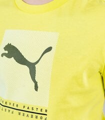 Детская футболка Puma Active Sports Graphic 846993*29, салатовая 4064535648270 цена и информация | Рубашки для мальчиков | kaup24.ee