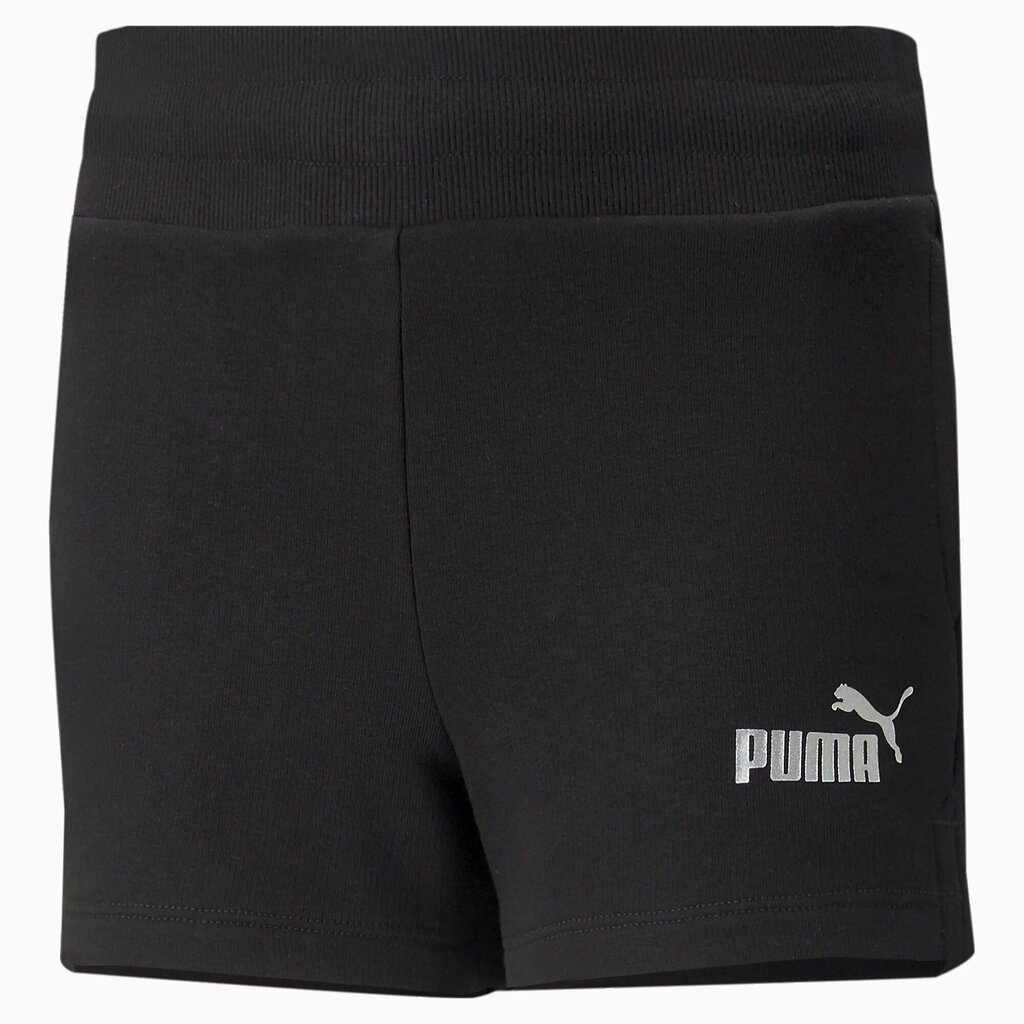 Puma laste lühikesed püksid Essentials+ 846963*01, must 4064535373318 цена и информация | Tüdrukute lühikesed püksid | kaup24.ee