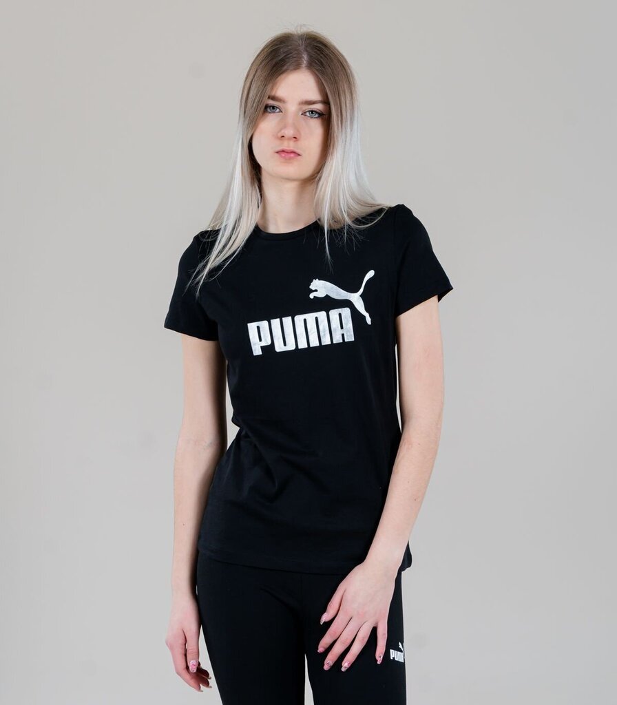 Puma naiste T-särk 848303*51, must/hõbedane 4064535752915 hind ja info | Naiste T-särgid | kaup24.ee