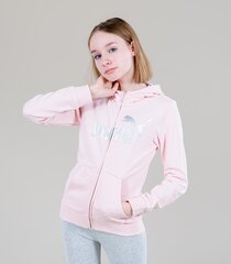 Детская спортивная кофта Puma ESS+ Logo 846959*16, розовая/серебряная 4064535387568 цена и информация | Свитеры, жилетки, пиджаки для девочек | kaup24.ee
