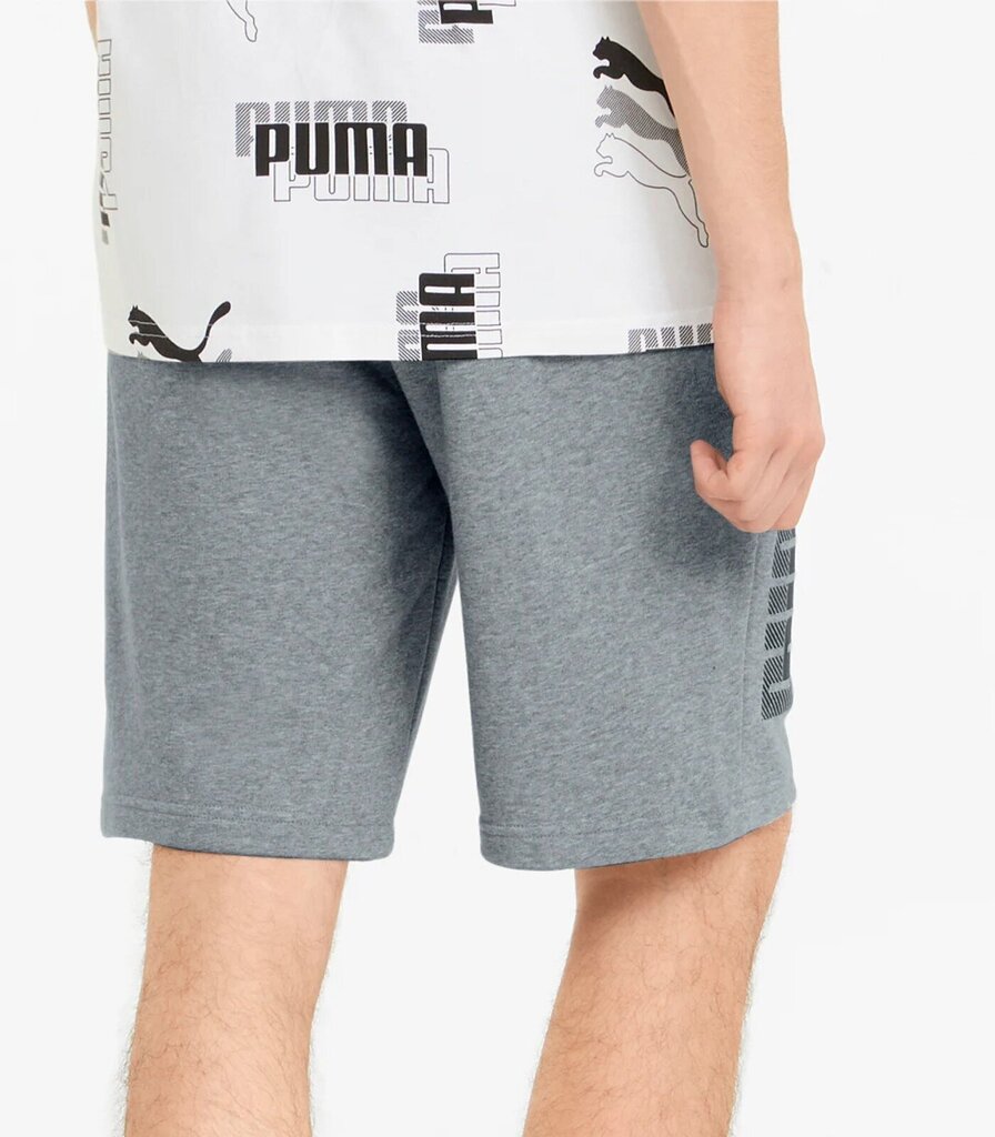 Puma meeste lühikesed püksid Power logo 847380*03, hall 4064535661590 hind ja info | Meeste lühikesed püksid | kaup24.ee
