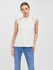 Vero Moda naiste top 10226072*02, valge 5715096386123 hind ja info | Naiste T-särgid, topid | kaup24.ee