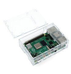 Raspberry Pi 4B ümbris - Multicomp Pro - läbipaistev hind ja info | Robootika, konstruktorid ja tarvikud | kaup24.ee