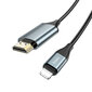 Kaabli (juhtme) adapter / adapter Lightning -> Hdmi Converter Hoco UA15 цена и информация | USB jagajad, adapterid | kaup24.ee