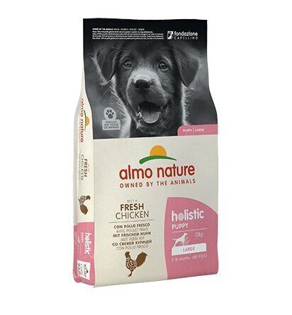 Almo Nature Holistic Maintenance Puppy, L suuruses kutsikatele, kanaga, 12 kg hind ja info | Kuivtoit koertele | kaup24.ee