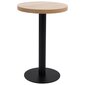 vidaXL bistroolaud, helepruun, 50 cm, MDF hind ja info | Köögi- ja söögilauad | kaup24.ee