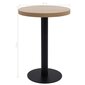 vidaXL bistroolaud, helepruun, 60 cm, MDF hind ja info | Köögi- ja söögilauad | kaup24.ee