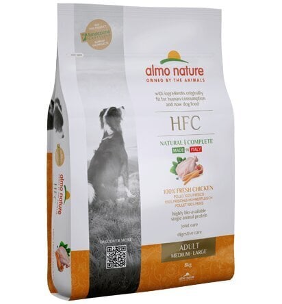 Almo Nature HFC Adult M/L suuruses koertele, kanaga, 8 kg hind ja info | Kuivtoit koertele | kaup24.ee