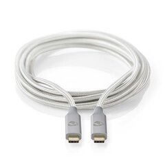 Kaabel Nedis Usb-C - Usb-C, 1 m, hõbe цена и информация | Borofone 43757-uniw | kaup24.ee