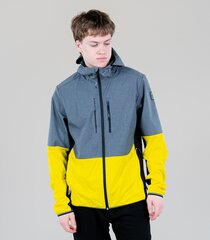 Icepeak meeste softshell-jope Decker 57818-9*435, hall/kollane 6438522067944 hind ja info | Meeste joped | kaup24.ee