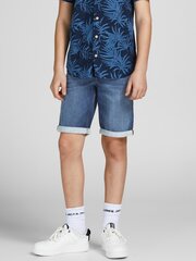 Детские джинсовые шорты JACK & JONES 12205922*01, синие 5715218990146 цена и информация | Poiste lühikesed püksid | kaup24.ee