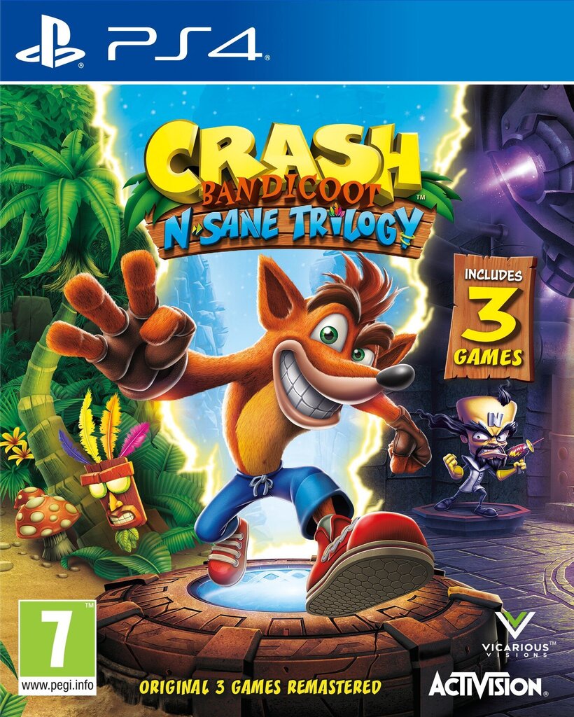 PlayStation 4 mäng Crash Bandicoot® N. Sane Trilogy hind ja info | Arvutimängud, konsoolimängud | kaup24.ee