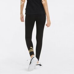 Женские леггинсы Puma Essentials+ 848307*01, черные/золотые 4064535379662 цена и информация | Спортивная одежда женская | kaup24.ee