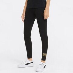 Puma naiste retuusid Essentials+ 848307*01, must/kuldne 4064535379662 цена и информация | Спортивная одежда для женщин | kaup24.ee