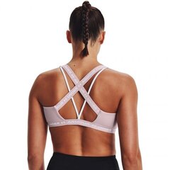 Женский спортивный бюстгальтер Under Armor Crossback Low W 1361 033 667, розовый цена и информация | Спортивные бюстгальтеры | kaup24.ee