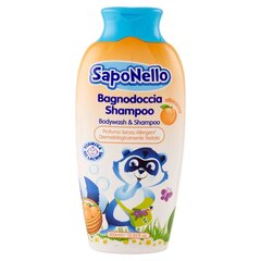 Saponello vannišampoon lastele Aprikoos 400ml цена и информация | Косметика для мам и детей | kaup24.ee