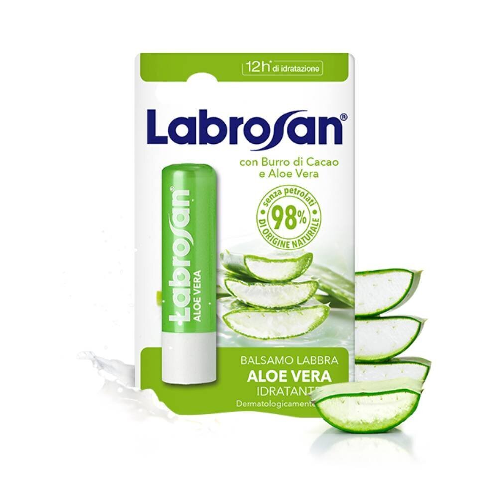Labrosan huulepalsam Aloe Vera 5,5ml hind ja info | Huulepulgad, -läiked, -palsamid, vaseliin | kaup24.ee