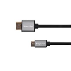 Kruger & Matz мини HDMI, 1,8 м цена и информация | Кабели и провода | kaup24.ee