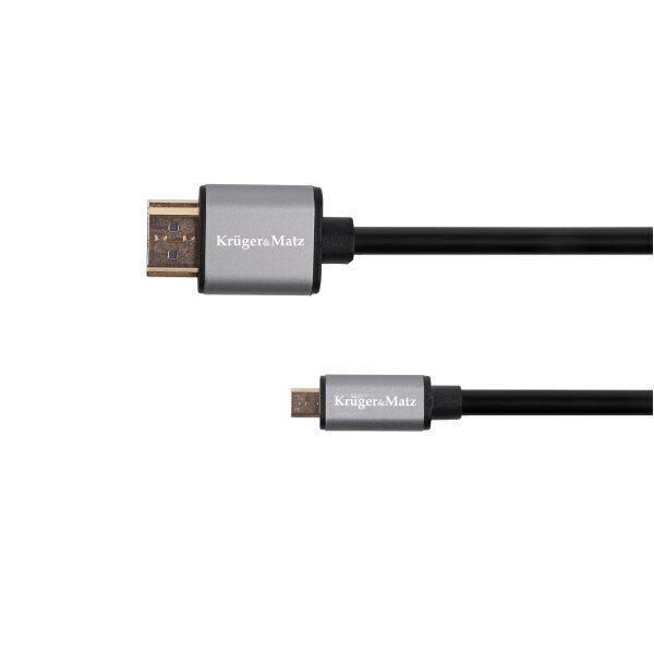 Kruger&Matz, micro HDMI, 1.8 m hind ja info | Kaablid ja juhtmed | kaup24.ee