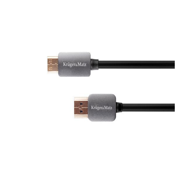 Kruger&Matz miniHDMI, 1.8 m hind ja info | Kaablid ja juhtmed | kaup24.ee