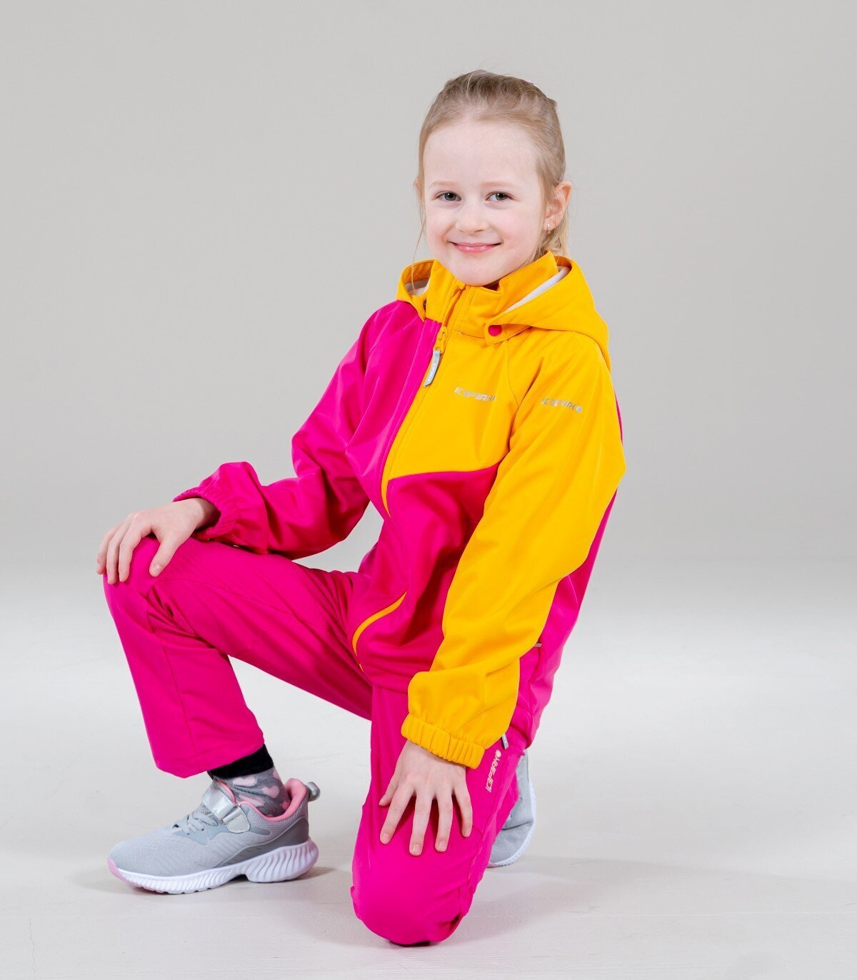 ICEPEAK LASTE SOFTSHELL JOPE 51868-9*660, fuksia/kollane 6438522063687 hind  | kaup24.ee