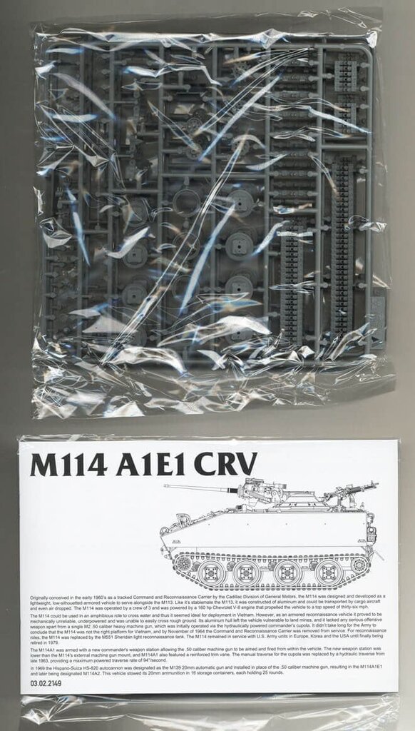 Takom - M114A1E1 CRV (M114A2), 1/35, 2149 цена и информация | Klotsid ja konstruktorid | kaup24.ee