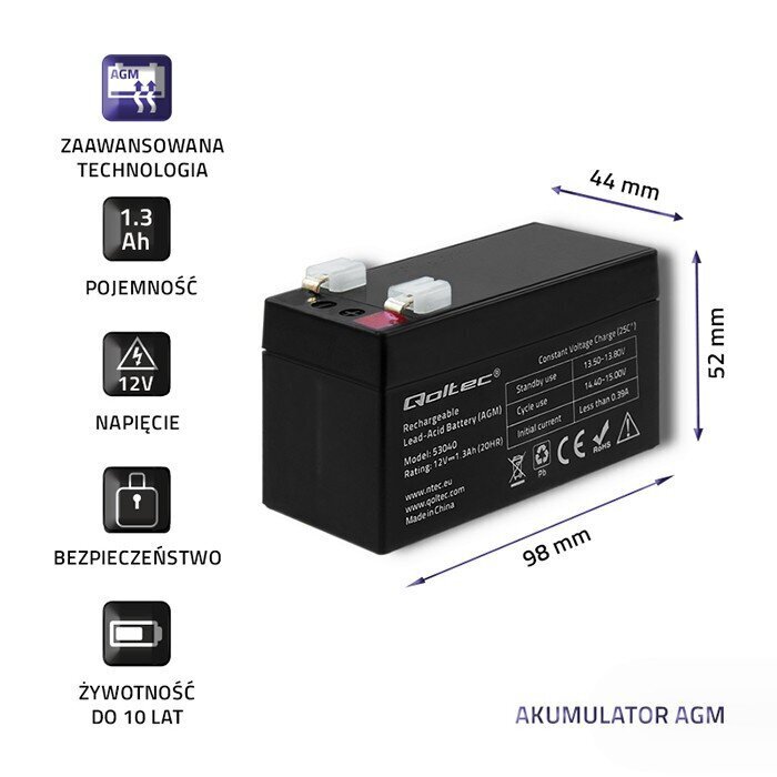 Qoltec 53040 hind ja info | Puhvertoiteallikad (UPS) | kaup24.ee