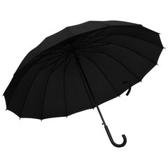 vidaXL automaatne vihmavari, must, 120 cm hind ja info | Naiste vihmavarjud | kaup24.ee