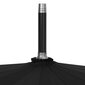 vidaXL automaatne vihmavari, must, 120 cm hind ja info | Naiste vihmavarjud | kaup24.ee