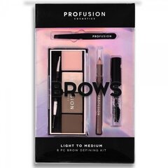 Kulmupalett Profusion brows light to medium цена и информация | Тушь, средства для роста ресниц, тени для век, карандаши для глаз | kaup24.ee