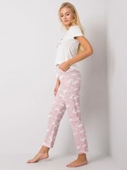 Naiste valge mustritega pidžaama. hind ja info | Öösärgid, pidžaamad | kaup24.ee