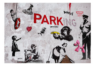 Фотообои - [Banksy] Graffiti Diveristy, 150x105 цена и информация | Фотообои | kaup24.ee