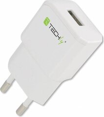 Laadija Techly USB 5V 2.1A, valge hind ja info | Mobiiltelefonide laadijad | kaup24.ee