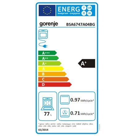 Gorenje BSA6747A04BG hind ja info | Ahjud | kaup24.ee