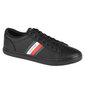 Meeste vabaaja tossud Tommy Hilfiger Essential Leather Vulc Stripes M FM0FM03722, mustad hind ja info | Spordi- ja vabaajajalatsid meestele | kaup24.ee