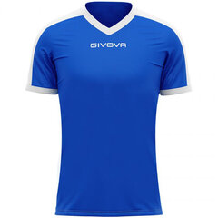 Футболка мужская Givova Revolution Interlock M MAC04 0203, синяя цена и информация | Футбольная форма и другие товары | kaup24.ee